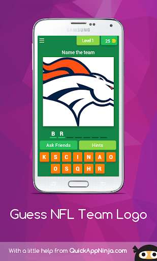Run android online APK Guess NFL Team Logos from MyAndroid or emulate Guess NFL Team Logos using MyAndroid Run android online APK Guess NFL Team Logos from MyAndroid or emulate Guess NFL Team Logos using MyAndroid