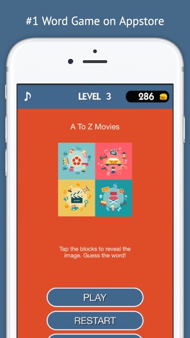 Emulate iPhone app Guess Song Puzzle Emoji Quiz(WordBrain Trivia Game for Guessing) using MyAndroid