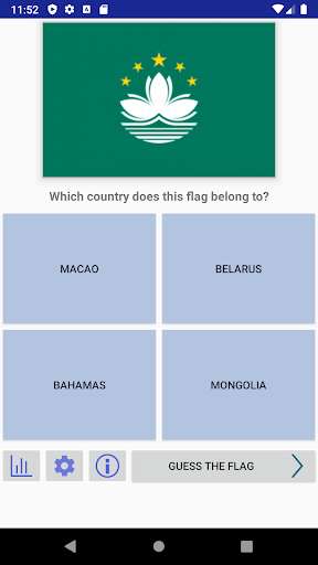 Run android online APK Guess that flag from MyAndroid or emulate Guess that flag using MyAndroid
