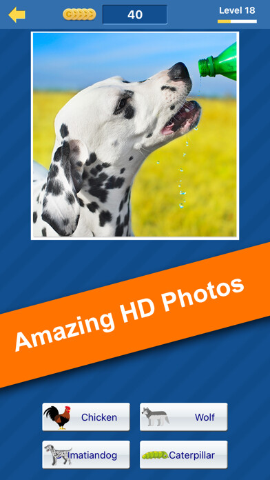 Emulate iPhone app Guess the animal (free animal pictures game) using MyAndroid Emulate iPhone app Guess the animal (free animal pictures game) using MyAndroid