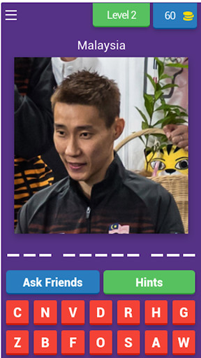 Run android online APK Guess The Badminton Player from MyAndroid or emulate Guess The Badminton Player using MyAndroid