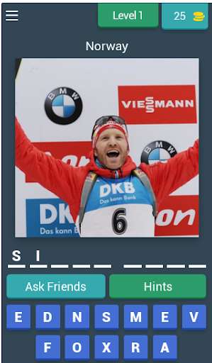 Run android online APK Guess the biathlete 2019/2020 Men from MyAndroid or emulate Guess the biathlete 2019/2020 Men using MyAndroid