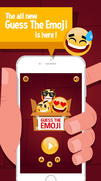 Emulate iPhone app Guess The Emoji - New Pop Quiz using MyAndroid