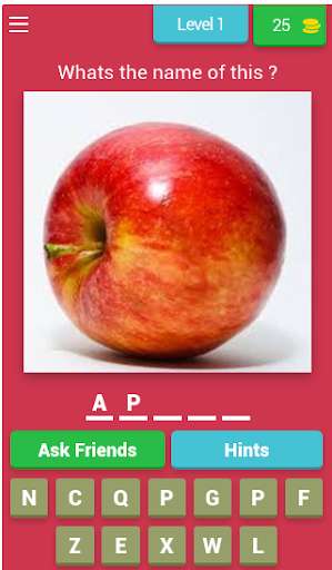 Run android online APK guess the food name from MyAndroid or emulate guess the food name using MyAndroid