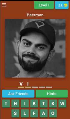 Emulate Android APK Guess the International Cricket Player