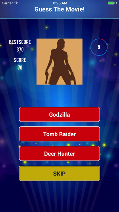 Emulate iPhone app Guess the Movie Quiz Blockbuster Cinema Hits using MyAndroid