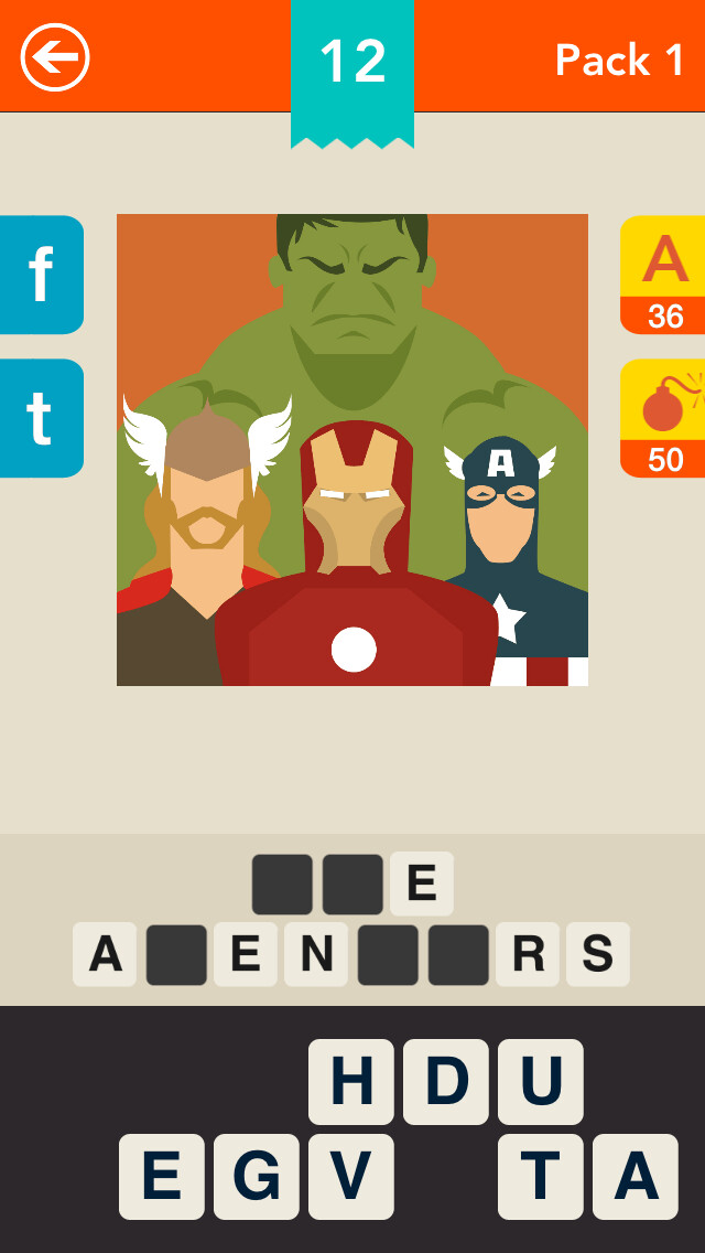 Emulate iPhone app Guess the Movie! ~ Free Icon Quiz using MyAndroid Emulate iPhone app Guess the Movie! ~ Free Icon Quiz using MyAndroid