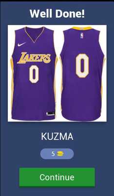 Emulate Android APK Guess The NBA BASKETBALL Jersey