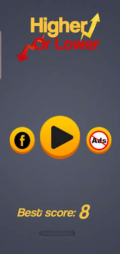 Run android online APK Guess the next: High or Low from MyAndroid or emulate Guess the next: High or Low using MyAndroid Run android online APK Guess the next: High or Low from MyAndroid or emulate Guess the next: High or Low using MyAndroid