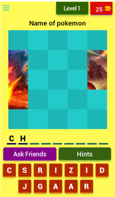 Emulate Android APK Guess the Pokemon