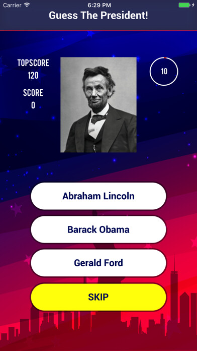 Emulate iPhone app Guess the President of America Quiz using MyAndroid Emulate iPhone app Guess the President of America Quiz using MyAndroid