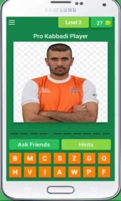 Emulate Android APK GUESS THE PRO KABADDI PLAYER Emulate Android APK GUESS THE PRO KABADDI PLAYER