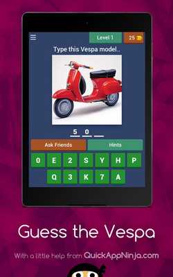 Emulate Android APK Guess the Vespa