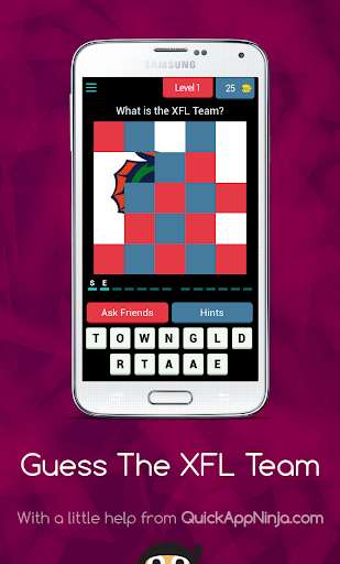Run android online APK Guess The XFL Football Team from MyAndroid or emulate Guess The XFL Football Team using MyAndroid Run android online APK Guess The XFL Football Team from MyAndroid or emulate Guess The XFL Football Team using MyAndroid