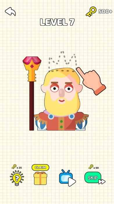 Emulate iPhone app Guess What: Draw Missing Part using MyAndroid