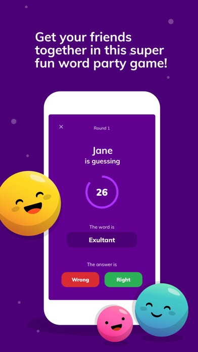 Emulate iPhone app Guess What!? — Word Party using MyAndroid