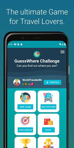 Run android online APK GuessWhere Challenge - Can you guess the place? from MyAndroid or emulate GuessWhere Challenge - Can you guess the place? using MyAndroid