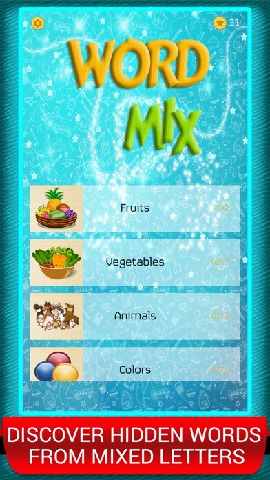 Emulate iPhone app Guess Word Mix Puzzle Games using MyAndroid