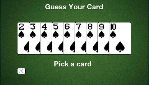 Run android online APK Guess Your Card from MyAndroid or emulate Guess Your Card using MyAndroid