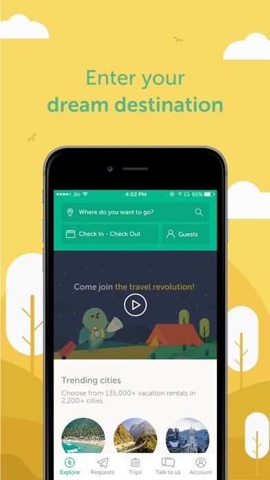 Emulate iPhone app GuestHouser using MyAndroid