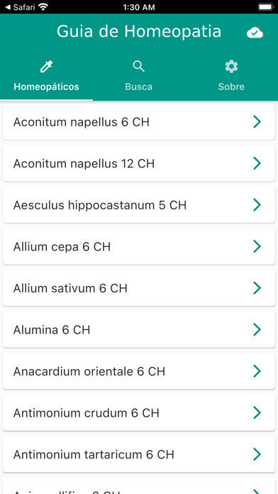 Emulate iPhone app Guia de Homeopatia using MyAndroid Emulate iPhone app Guia de Homeopatia using MyAndroid