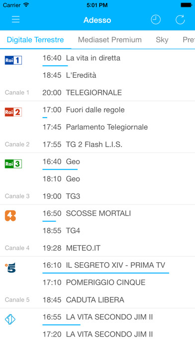 Emulate iPhone app Guida Tv Ultimate using MyAndroid Emulate iPhone app Guida Tv Ultimate using MyAndroid