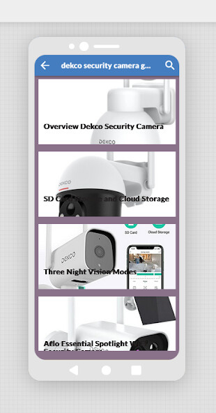 Run android online APK guide dekco security camera from MyAndroid or emulate guide dekco security camera using MyAndroid