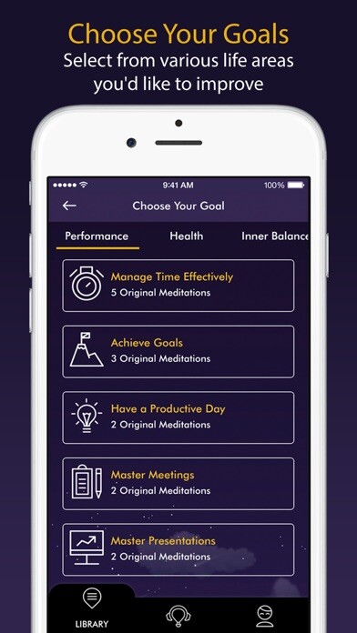 Emulate iPhone app Guided Meditation - Meditable using MyAndroid Emulate iPhone app Guided Meditation - Meditable using MyAndroid