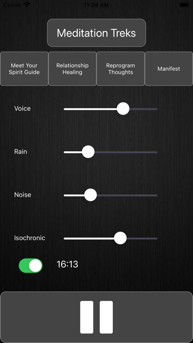 Emulate iPhone app Guided Meditation Treks using MyAndroid