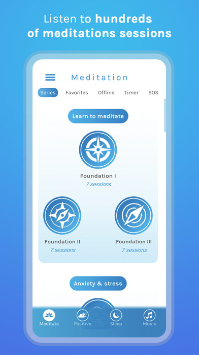 Emulate iPhone app Guided Meditation with Pause using MyAndroid Emulate iPhone app Guided Meditation with Pause using MyAndroid