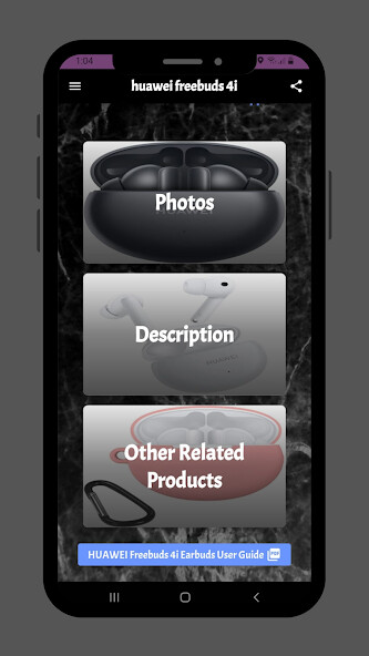 Run android online APK Guide for HUAWEI FreeBuds 4i from MyAndroid or emulate Guide for HUAWEI FreeBuds 4i using MyAndroid