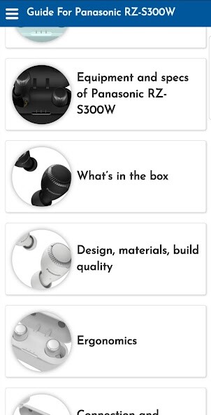 Run android online APK Guide For Panasonic earbuds RZ-S300W from MyAndroid or emulate Guide For Panasonic earbuds RZ-S300W using MyAndroid