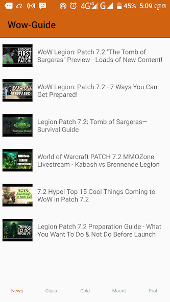 Run android online APK Guide for wow player from MyAndroid or emulate Guide for wow player using MyAndroid