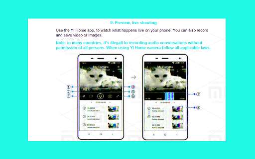 Run android online APK Guide For YI Home Smart Cam from MyAndroid or emulate Guide For YI Home Smart Cam using MyAndroid