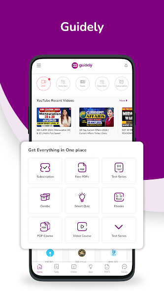 Run android online APK Guidely: Exam Preparation App from MyAndroid or emulate Guidely: Exam Preparation App using MyAndroid