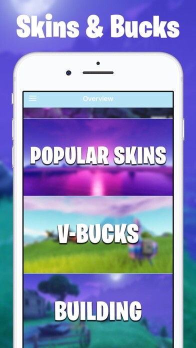 Emulate iPhone app Guide & Skins for Fortnite using MyAndroid