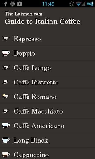 Run android online APK Guide to Italian Coffee from MyAndroid or emulate Guide to Italian Coffee using MyAndroid Run android online APK Guide to Italian Coffee from MyAndroid or emulate Guide to Italian Coffee using MyAndroid