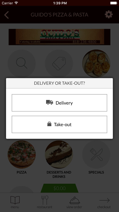 Emulate iPhone app Guidos Pizza & Pasta using MyAndroid Emulate iPhone app Guidos Pizza & Pasta using MyAndroid