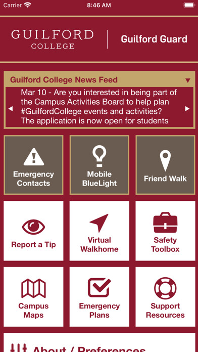 Emulate iPhone app Guilford Guard using MyAndroid Emulate iPhone app Guilford Guard using MyAndroid