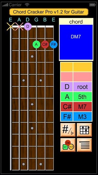 Emulate iPhone app Guitar Chord Cracker Pro using MyAndroid Emulate iPhone app Guitar Chord Cracker Pro using MyAndroid