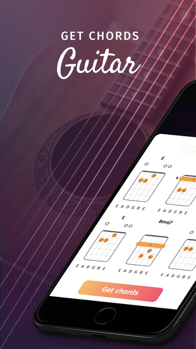 Emulate iPhone app Guitar Chords Generator using MyAndroid