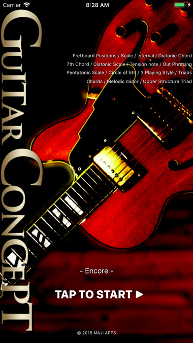 Emulate iPhone app GUITAR CONCEPT - Encore - using MyAndroid Emulate iPhone app GUITAR CONCEPT - Encore - using MyAndroid