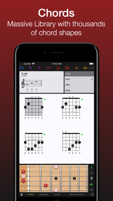Emulate iPhone app Guitar Gravitas: Chords Scales using MyAndroid Emulate iPhone app Guitar Gravitas: Chords Scales using MyAndroid
