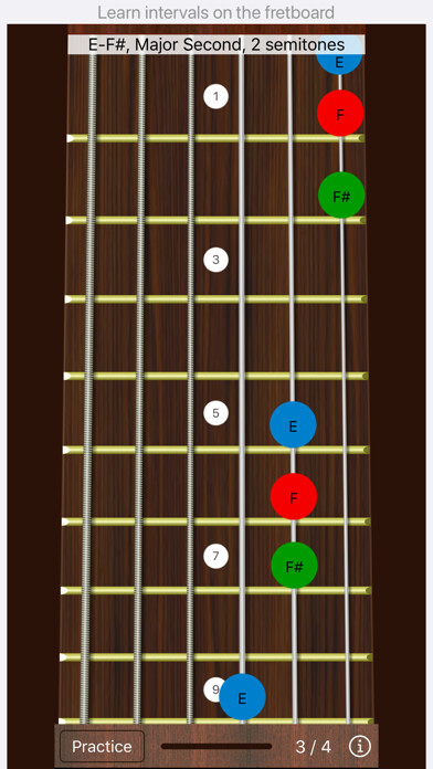 Emulate iPhone app Guitar Interval Ear Trainer using MyAndroid Emulate iPhone app Guitar Interval Ear Trainer using MyAndroid