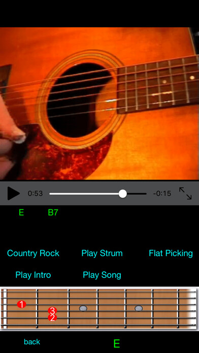 Emulate iPhone app Guitar Lessons Pro using MyAndroid