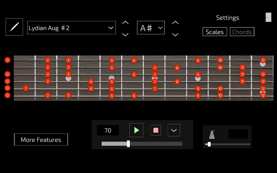 Run android online APK Guitar Ref - scales&chord ref from MyAndroid or emulate Guitar Ref - scales&chord ref using MyAndroid