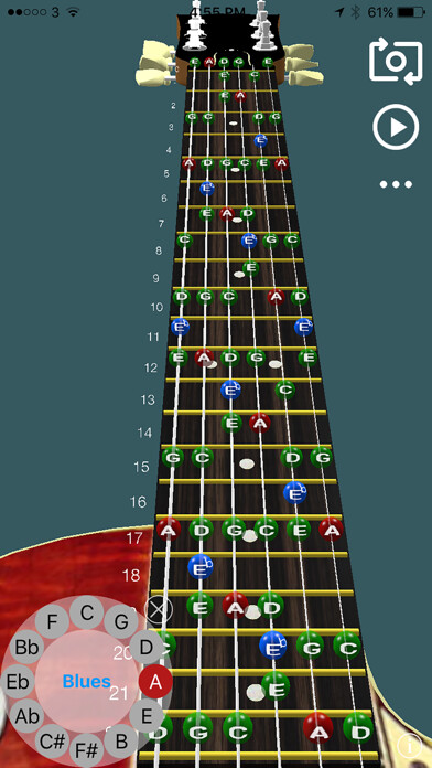 Emulate iPhone app Guitar Scales 3D using MyAndroid Emulate iPhone app Guitar Scales 3D using MyAndroid