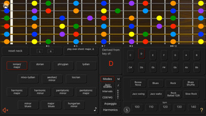 Emulate iPhone app Guitar Scales in Colours using MyAndroid Emulate iPhone app Guitar Scales in Colours using MyAndroid