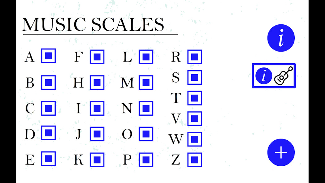 Emulate iPhone app Guitar Scales. using MyAndroid