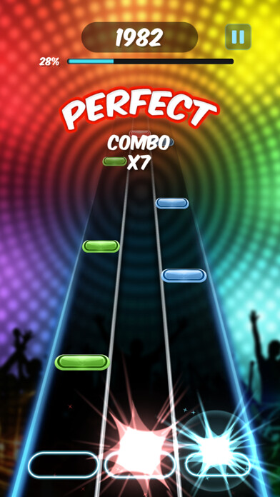 Emulate iPhone app Guitar Star: Rhythm game using MyAndroid Emulate iPhone app Guitar Star: Rhythm game using MyAndroid